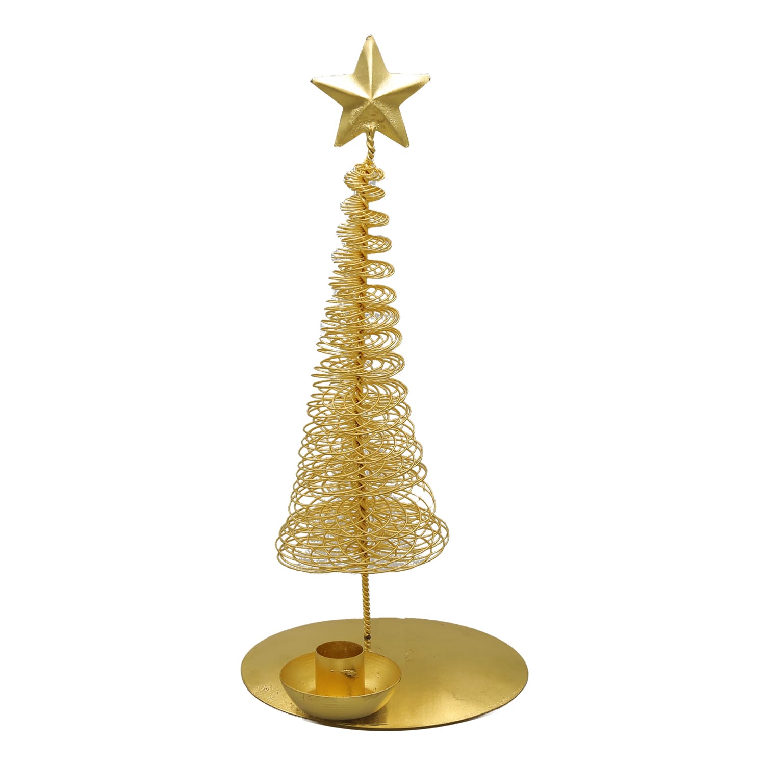 Metal Candle Holder Decorative Christmas Tree