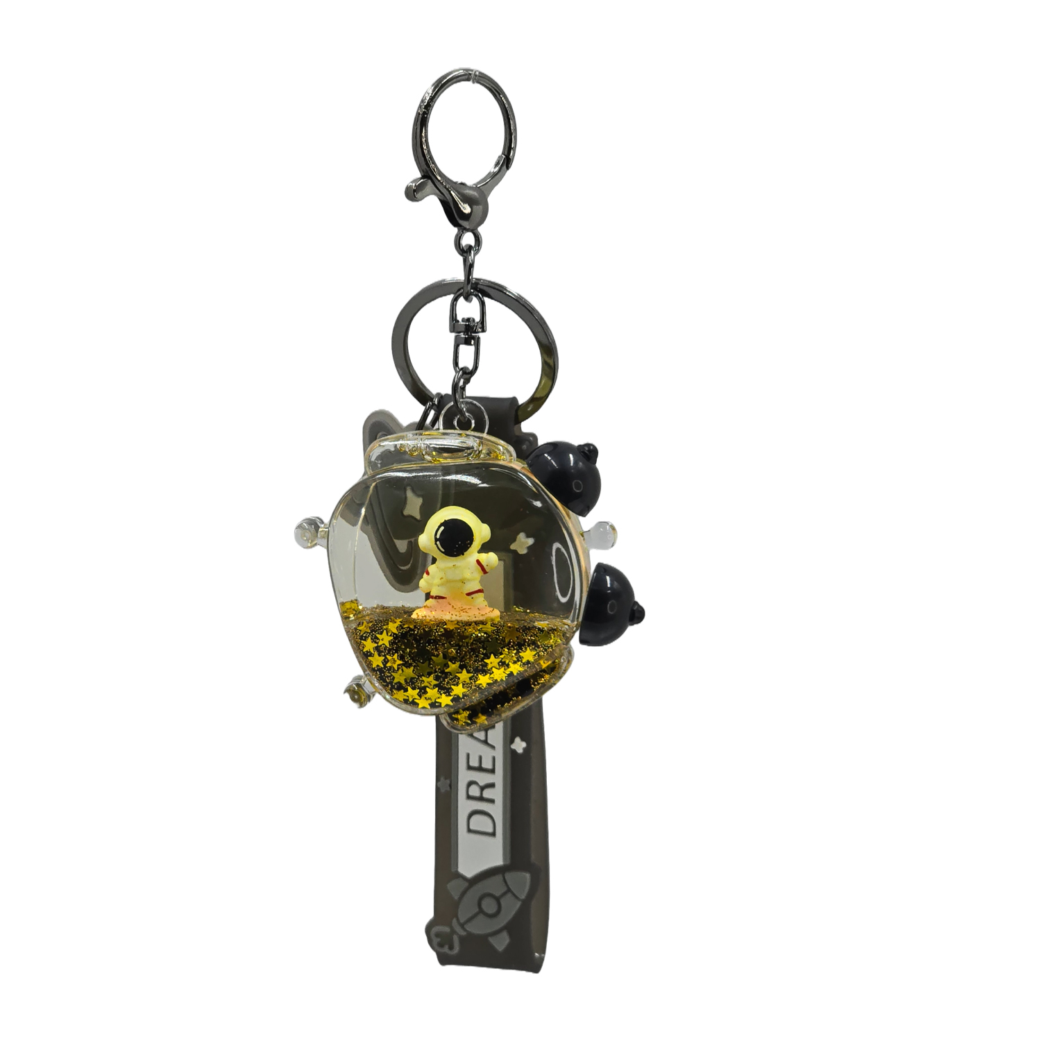 Fancy floating astronaut keychains with strap