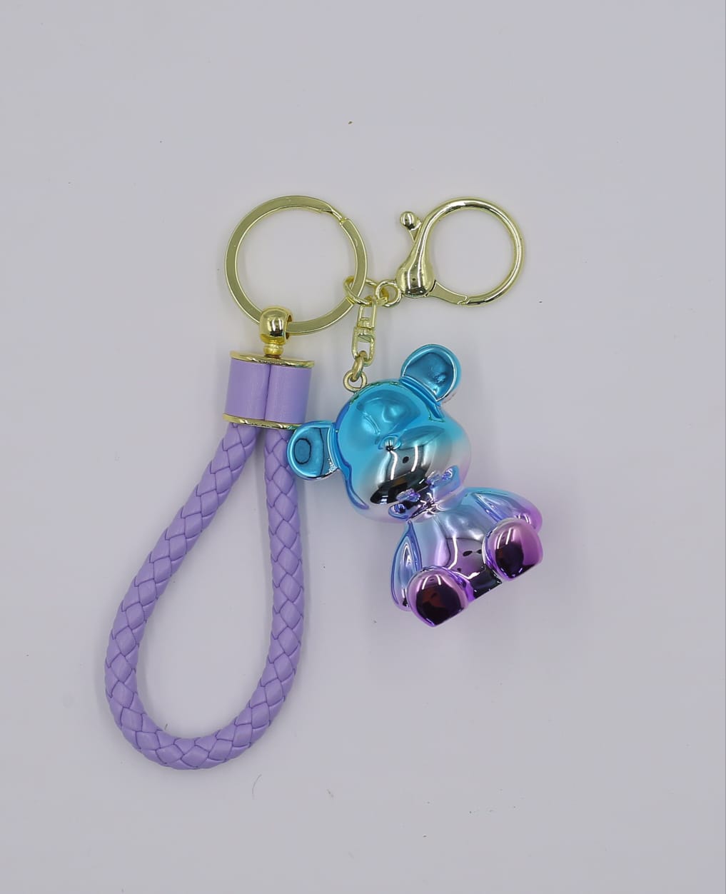 Fancy teddy keychain with rope thumb 2
